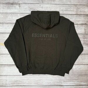 NEW Fear of God Essentials Hoodie Black SS21